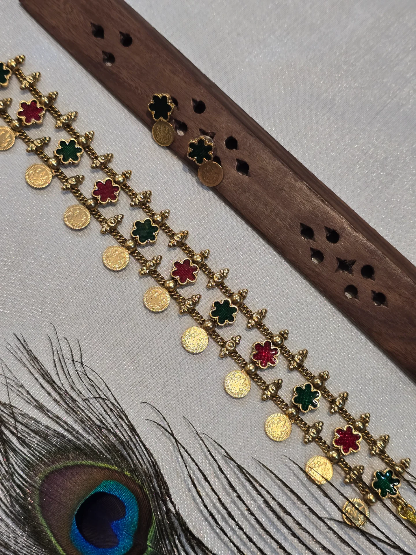 Colorful Kasu & Meenakari Choker